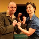 Brian Jansen and Kathryn Philbrook in Much Ado About Nothing at OLT
